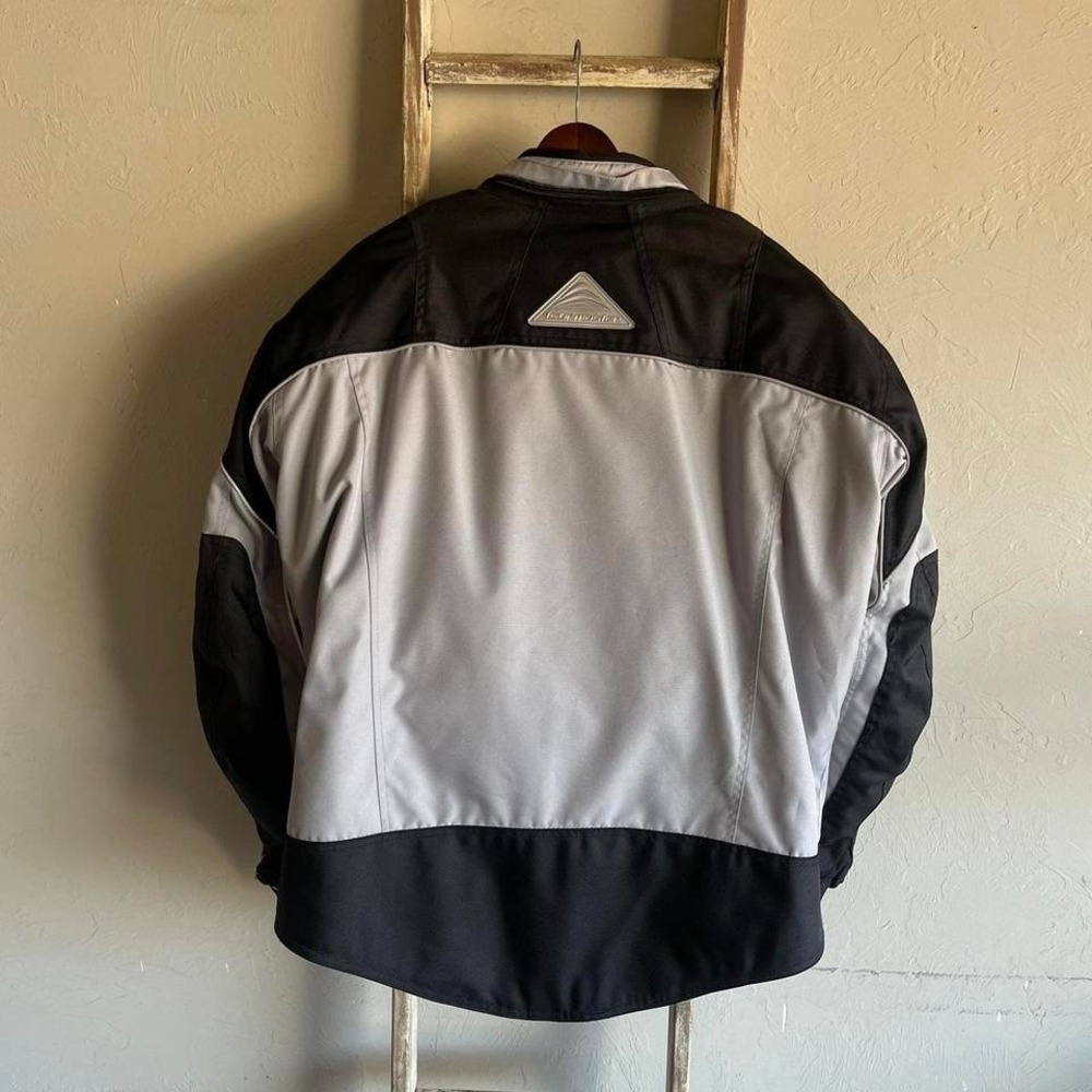 Mens Tour Master Flex Gray Padded Motorcycle Racing‎ Biker Jacket XL - Picture 5 of 7